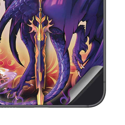 Dragonblade Netherblade Purple by Ruth Thompson Galaxy S25 Skin